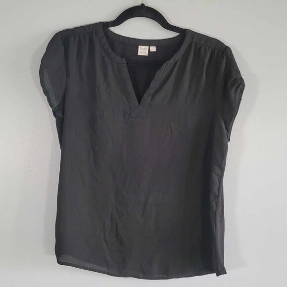 Twix Black Cap sleeve blouse. GUC - Picture 4 of 8